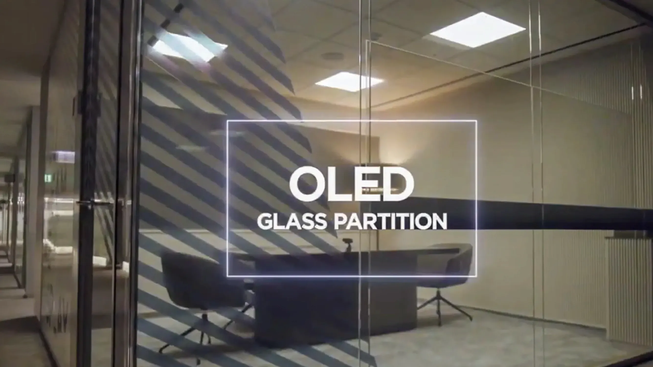 Mampara OLED Vinile para separar espacios